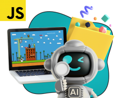 Язык программирования JavaScript + AI. Проектное обучение + геймификация + AI-помощники - КИБЕРшкола программирования для детей, компьютерные курсы для школьников, начинающих и подростков - KIBERone г. Ивантеевка