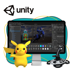 Мир игр на Unity 2D на популярном движке + AI-помощники - КИБЕРшкола программирования для детей, компьютерные курсы для школьников, начинающих и подростков - KIBERone г. Ивантеевка