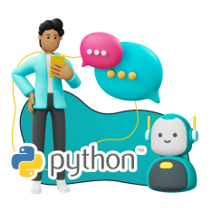 Умный чат-бот на Python - КИБЕРшкола программирования для детей, компьютерные курсы для школьников, начинающих и подростков - KIBERone г. Ивантеевка
