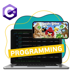 Программирование на C#. Удивительный мир 2D-игр - КИБЕРшкола программирования для детей, компьютерные курсы для школьников, начинающих и подростков - KIBERone г. Ивантеевка