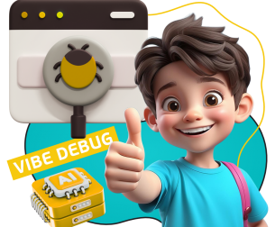 Тестирование & Vibe Debug. Охотники за багами - КИБЕРшкола программирования для детей, компьютерные курсы для школьников, начинающих и подростков - KIBERone г. Ивантеевка