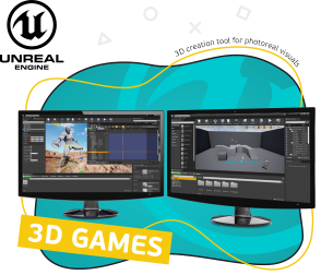 Unreal Engine 4. Игровой движок - Школа программирования для детей, компьютерные курсы для школьников, начинающих и подростков - KIBERone г. Ивантеевка